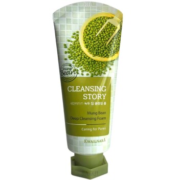 [WELCOS] Пенка для умывания питательная Cleansing Story Foam Cleansing (Mung beans), 120 мл
