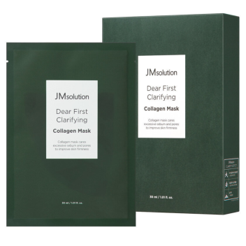 [JMSOLUTION] Коллагеновая тканевая маска для сужения пор DEAR FIRST CLARIFYING COLLAGEN MASK, 30 мл