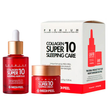 [MEDI-PEEL] Омолаживающий ночной набор для лица с коллагеном Collagen Super 10 Sleeping Care, 50 мл + 10 мл