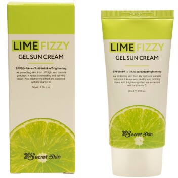 [SECRET SKIN] Крем солнцезащитный LIME FIZZY GEL SUN CREAM, 50 мл
