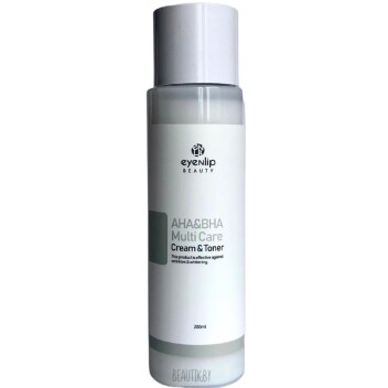 [EYENLIP] Тонер-крем с кислотами 2 в 1 AHA & BHA MULTI CARE CREAM & TONER, 200 мл
