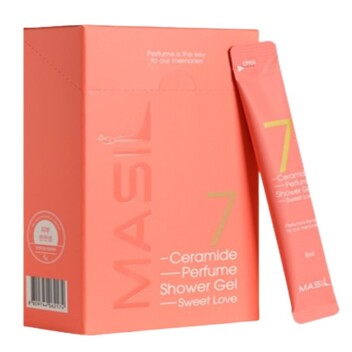 [MASIL] Гель для душа парфюмированный с керамидами в стиках 7 CERAMIDE PERFUME SHOWER GEL STICK POUCH (SWEET LOVE),  8 мл