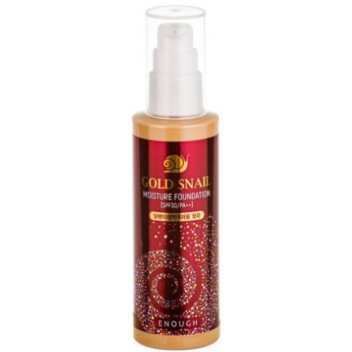 [ENOUGH] Основа тональная с муцином улитки 21 тон Gold Snail Foundation #21 SPF30, PA++, 100 мл