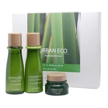 [THE SAEM] Мини набор для лица с экстрактом новозеландского льна Urban Eco Harakeke Mini 3 Set, 30 мл/30 мл/20 мл