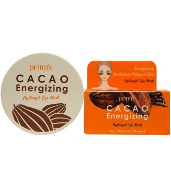 [PETITFEE] Гидрогелевые патчи для глаз с экстрактом какао Cacao Energizing Hydrogel Eye Mask, 60 шт