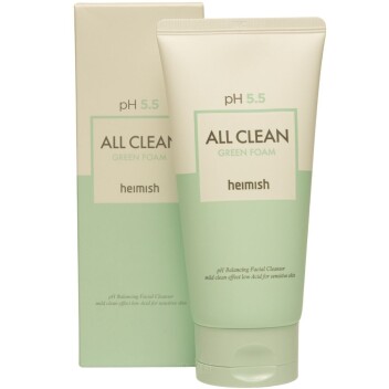 [HEIMISH] Слабокислотный гель для умывания для чувствительной кожи pH 5.5 All Clean Green Foam, 150 мл