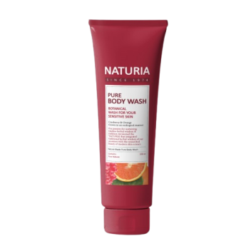 [NATURIA] Гель для душа Апельсин и клюква Pure Body Wash Botanical For Your Seamstive Skin (cranberry, orange), 100 мл