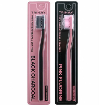 [TRIMAY] Зубная щетка с угольным напылением Black Charcoal Toothbrush