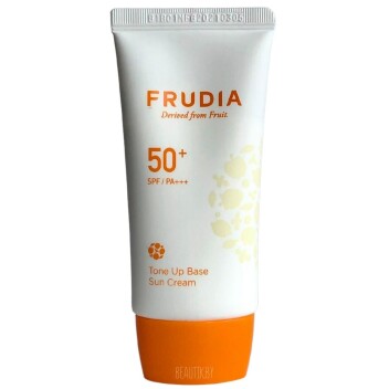 [FRUDIA] Солнцезащитный крем с эффектом выравнивания тона Frudia Tone Up Base Sun Cream SPF50+ PA+++, 50 мл