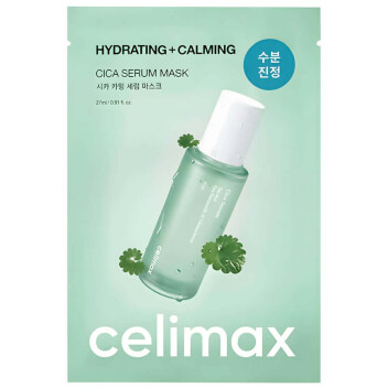 [CELIMAX] Заживляющая тканевая маска CICA CALMING SERUM MASK 27 мл
