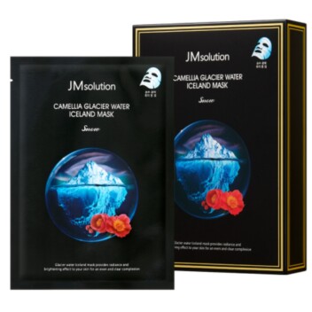 [JMSOLUTION] Тонизирующая тканевая маска с экстрактом камелии Camellia Glacier Water Iceland Mask, 30 мл