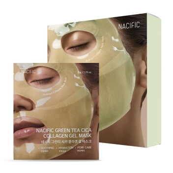 [NACIFIC] Гидрогелевая маска green tea cica collagen gel mask 35 г