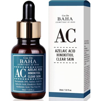 [COS DE BAHA] Сыворотка против акне с азелаиновой кислотой AC Azelaic Acid Hinokitiol Clear Skin Serum, 30 мл