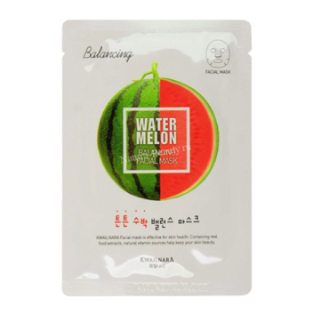 [WELCOS] Маска для лица тканевая успокаивающая Kwailnara Watermelon Balancing Facial Mask, 20 мл