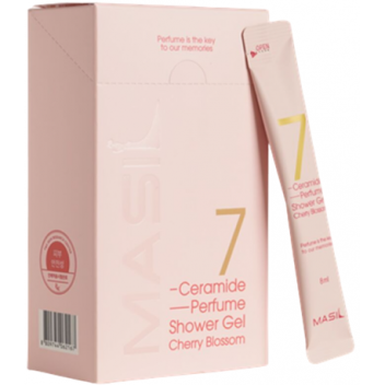 [MASIL] Гель для душа парфюмированный с керамидами в стиках 7 CERAMIDE PERFUME SHOWER GEL STICK POUCH (CHERRY BLOSSOM),  8 мл