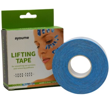 [AYOUME] Тейп для лица голубой 2,5см*5м Kinesiology tape roll