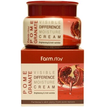 [FARM STAY] Увлажняющий крем для лица с экстрактом граната Pomegranate Visible Difference Moisture Cream, 100 мл