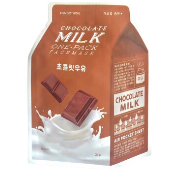 [A’PIEU] Тканевая маска для лица шоколад с молоком Chocolate Milk One-Pack (Smoothing), 21 мл