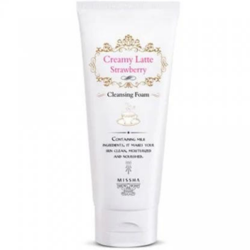 [MISSHA] Пенка для умывания Creamy Latte Strawberry Cleansing Foam, 172 мл