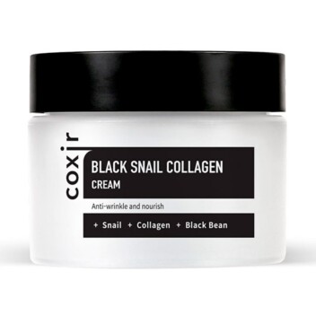 [COXIR] Антивозрастной питательный крем с муцином улитки Black Snail Collagen Cream, 50 мл