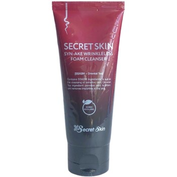 [SECRET SKIN] Пенка для лица антивозрастная змеиный пептид SYN-AKE WRINKLELESS FOAM CLEANSER, 100 мл