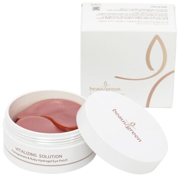 [BEAUUGREEN] Гидрогелевые патчи с рубиновой пудрой и экстрактом граната Vitalizing Solution Pomegranate & Ruby Hydrogel Eye Patch, 60 шт