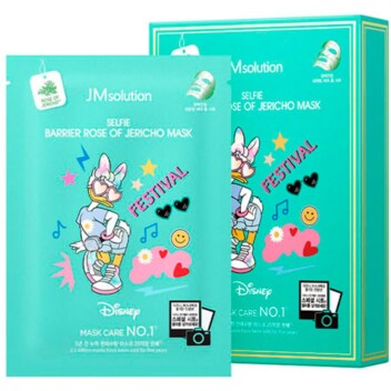 [JMSOLUTION] Тканевая маска с экстрактом иерихонской розы Disney Selfie Barrier Rose Of Jericho Mask, 30 мл