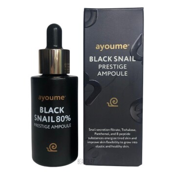 [AYOUME] Сыворотка для лица с муцином чёрной улитки 80% Black Snail Prestinge Ampoule, 30 мл