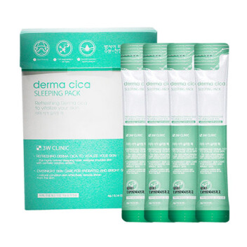 [3W CLINIC] Ночная маска с центеллой азиатской в саше Derma Cica Sleeping Pack, 4 гр