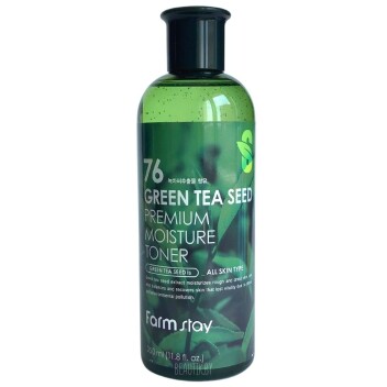 [FARM STAY] Тонер с семенами зелёного чая Green Tea Seed Premium Moisture Toner, 350 мл