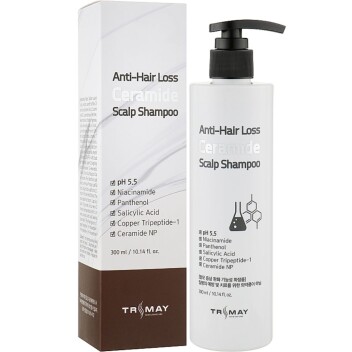 [TRIMAY] Шампунь с керамидами Anti-Hair Loss Ceramide Scalp Shampoo, 300 мл
