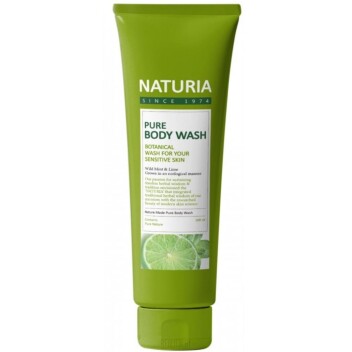 [NATURIA] Гель для душа МЯТА/ЛАЙМ PURE BODY WASH (Wild Mint & Lime), 100 мл