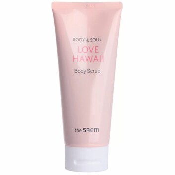 [THE SAEM] Скраб для тела с экстрактом цветов гибискуса Body & Soul Love Hawaii Body Scrub, 200 мл