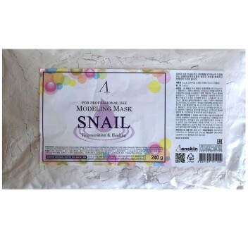 [ANSKIN] Альгинатная маска с муцином улитки (пакет) Original Snail Modeling Mask, 240 гр