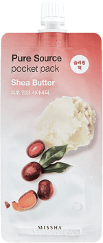 [MISSHA] Ночная маска для лица Pure Source Pocket Pack (Shea Butter) 10 мл