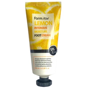 [FARM STAY] Крем для ног увлажняющий с экстрактом лимона Lemon Intensive Moisture Foot Cream, 100 мл