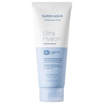[MISSHA] Пенка для умывания Super Aqua Ultra Hyalron Cleansing Foam, 200 мл