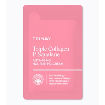 [TRIMAY] Питательный антивозрастной крем (пробник) Triple Collagen P.Squalane Anti-Aging Nourishing Cream, 1 мл