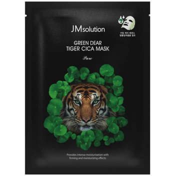 [JMSOLUTION] Регенерирующая тканевая маска для лица с центеллой Green Dear Tiger Cica Mask, 30 мл