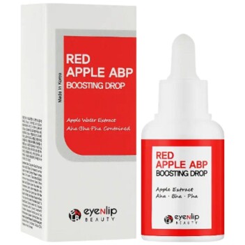 [EYENLIP] Сыворотка для лица ампульная с AHA,BHA и PHA кислотами и экстрактом яблока Red Apple ABP Boosting Drops, 30 мл