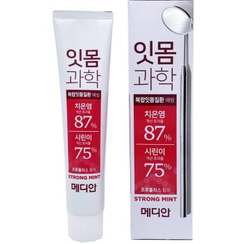 [MEDIAN] Зубная паста освежающая мятная Gum Science Strong, 120 гр