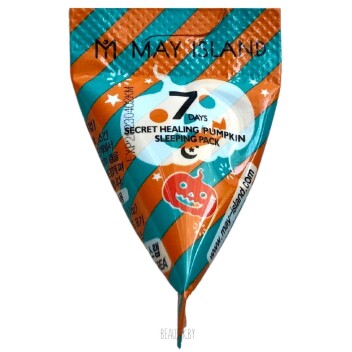 [MAY ISLAND] Ночная тыквенная маска для лица пирамидка 7 Days Secret Healing Pumpkin Sleeping Pack, 5 мл