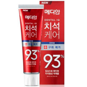 [MEDIAN] Освежающая зубная паста с цеолитом Dental IQ 93% TATAR BADBREATH (red) , 120 гр
