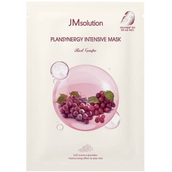 [JMSOLUTION] Тканевая маска укрепляющая с красным виноградом Plansynergy Intensive Mask, 30 мл