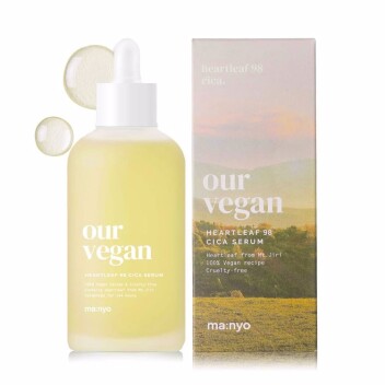 [MANYO FACTORY] Веганская сыворотка против воспалений OUR VEGAN HEARTLEAF 98 CICA SERUM, 100 мл