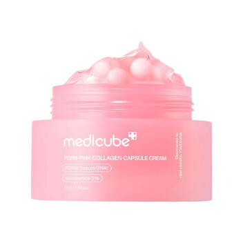 [MEDICUBE] Укрепляющий капсульный крем с ПДРН и пептидами PDRN Pink Collagen Capsule Cream, 55 мл