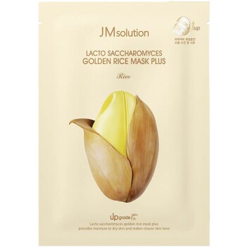 [JMSOLUTION] Тканевая маска для выравнивания тона с лактобактериями Lacto Saccharomyces Golden Rice Mask, 30 мл