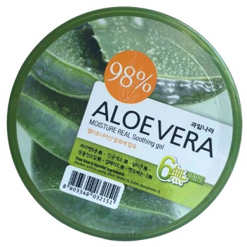 [WELCOS] Гель Алое для лица и тела увлажняющий 98% Kwalinara Aloe Vera Moisture Real Soothing Gel, 300 мл