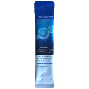 [FARM STAY] Ночная маска с коллагеном (саше) Collagen Water full moist Sleeping Pack, 4 мл