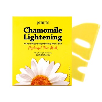 [PETITFEE] Маска гидрогелевая успокаивающая с экстрактом ромашки Chamomile Lightening Hydrogel Face Mask, 30 гр